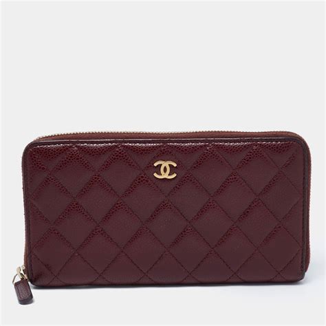 chanel zip around travel wallet|genuine Chanel wallets.